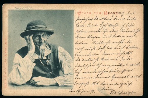 Korrespondenz karte 1898 - karte,