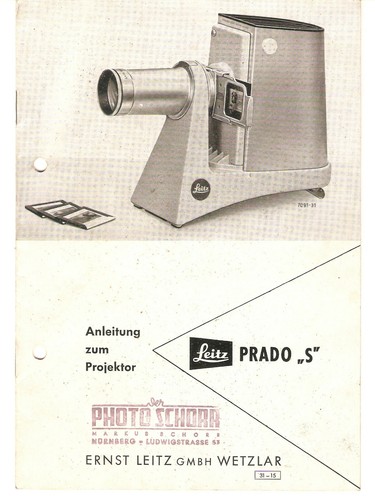 Leitz anleitung prado - anleitung, “s“