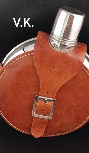 Vintage flachmann mit - vintage,