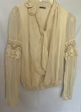 Damen Bluse Seide 100% von