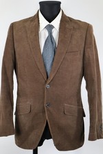 H&M khakibraunes Cord-Sakko Gr.46/XXS reine Baumwolle Top Zustand