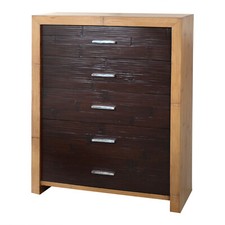 Bambuskommode Flores Braun