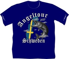 Angler T Shirt Schwedenangeln Schweden Hechtangeln Angelreisen Angelurlaub 141