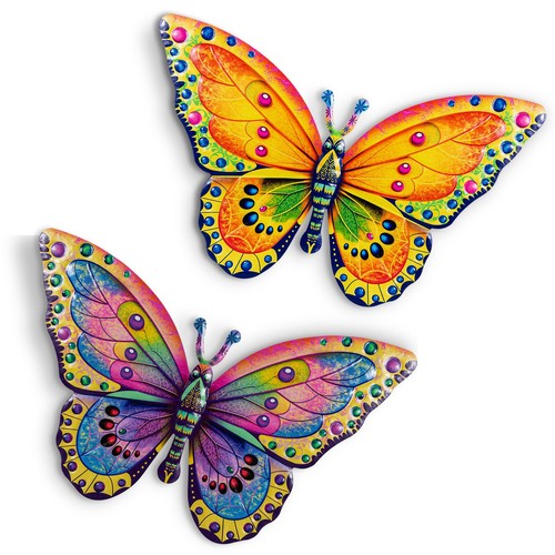 Metall schmetterling wandkunst - metall,
