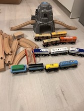 Holzeisenbahn, Tunnel Von Haba, Bauer Und Sohn Bahn BVG, Gleisen Set