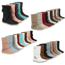 Bequeme Damen Stiefel Flache