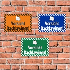 Warnschild Dachlawinen –