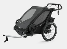 Thule Chariot Sport 2 double Kinderanhänger Fahrradanhänger für 2 Kinder Schwarz