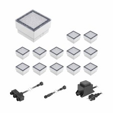 LED Pflasterstein Bodeneinbauleuchte GORGON für außen, IP67, eckig, 10 x 10cm,