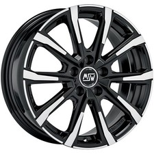 ALUFELGE MSW MSW 79 FUR VOLKSWAGEN GOLF V R32 7.5X18 5X112 GLOSS BLACK FULL POL