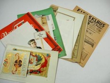 Posten alte Prospekte Haushalt Möbel Küche & Zigarren Werbung 1930-60er Jahre