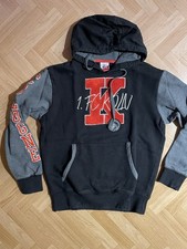 Herrenkapuzenpullover Sweatshirt 1.FC Köln Schwarz-Grau Größe L Brustweite 58 cm