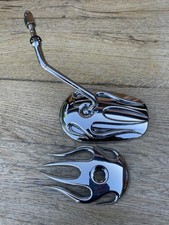 Harley Davidson  Spiegel rechts mit Flamme