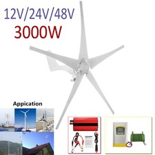 3000W Windgenerator Windkraftanlage 12V 24V 48V Inverter Hybrid MPPT  Laderegler