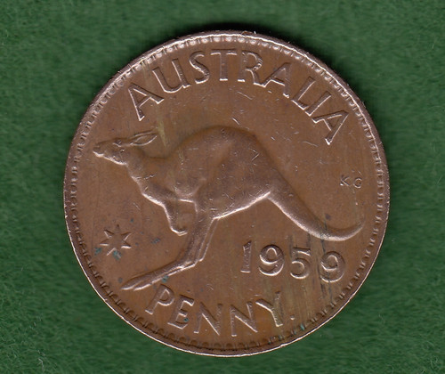 Australien 1959 penny - australien,