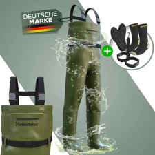 Heimfleiss Wathose-n Herren/Damen Angler-Hose wasserdicht mit Stiefel Angelanzug