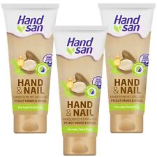 Handsan Handcreme Hand & Nagel 3x 90ml mit Arganöl Nagelpflege