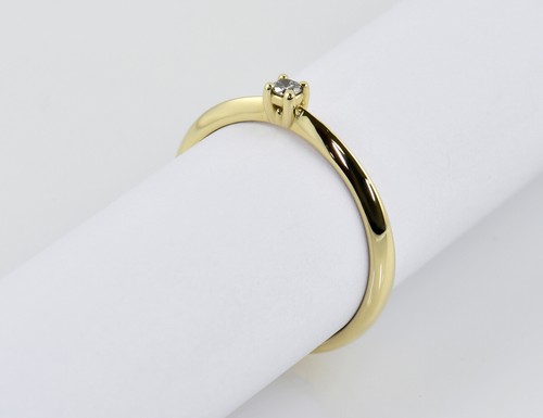 Solitär diamant ring 585 000 - solitär,