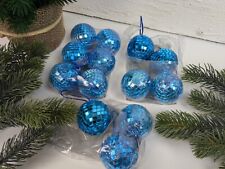 13x blaue Spiegelkugel kleine Discokugel Party Dekokugel 5cm