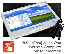 ALL-IN-ONE COMPUTER 18,5" 47cm TOUCHSCREEN MONITOR KAMERA LAN WLAN LEISE PC-7