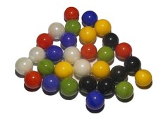 30 Murmeln in 6 Farben