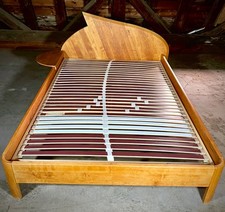 Massivholzbett vom Schreiner, Einzelanfertigung Buche/Birke 140x220