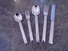 Wilkens Modell EPOCA Vorspeisenbesteck ein Gedeck 5 Teile Silber 150er TOP !