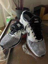 Nike Flyknit Racer Black White Volt Lemon