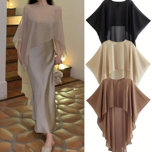 Frauen poncho chiffon stola - frauen,