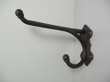 großer Gusseisen einzel Haken Wandhaken Garderobenhaken Garderobe braun huthaken