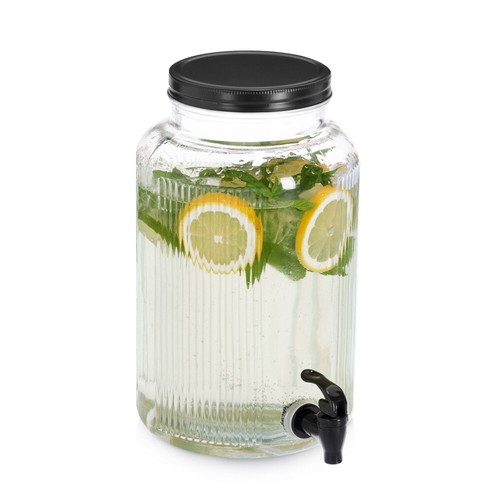 Glasbehälter mit zapfhahn - glasbehälter,