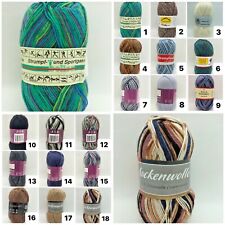 50gr. Knäule Strumpfwolle, Sockenwolle, 111 Farben, Freie Farbauswahl