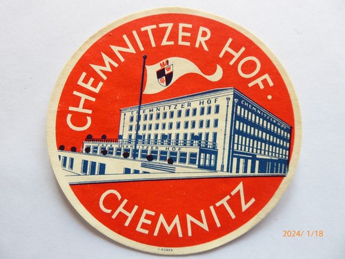Hotel chemnitzer hof - hotel, 1938
