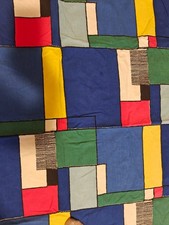 Vorhang Stoff VINTAGE Retro Grafik Graphik 50er 60er Jahre alt Kinderzimmer