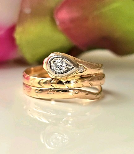 Ring schlange diamant - ring, 585