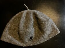 Kangol Wollmütze Mütze Damen Wolle Wollfilz Grau