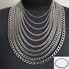 Edelstahl Panzerkette Halskette Armband Herren,Damen 3-11mm Modeschmuck 17-100cm