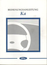 Betriebsanleitung bedienungsanleitung Ford Ka  Handbuch Ausgabe 11/1996 Mappe