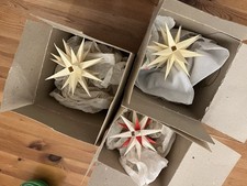 Original Herrnhuter Advents- u. Weihnachtsstern sehr alt 3 Stk Papier 13cm EVP