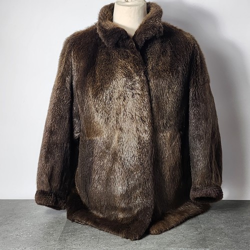 Pelzjacke felljacke braun - felljacke,