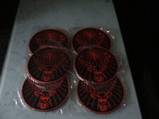 6 JägermeisterGummi Untersetzer10 cm Durchmesser mit Logo -rutschfest unverpackt