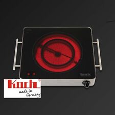 KOCH RGK30 Mobiles Kochfeld Schott Ceran & E.G.O Technik 2Kreis 2100 W 9 Stufen