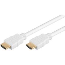 1,5m HDMI with Ethernet Kabel weiß HDCP 3D FullHD 4K Ultra HD Stecker vergoldet