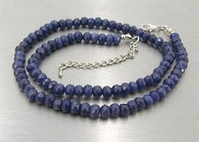 BAILYSBEADS dunkelblau designere Saphir-Kette Halskette Karabinerverschluß NL098