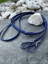 13mm Beta BIOTHANE Zügel farbig 2,55m mit 6 Stegen und Schiffchenschnalle