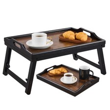 Klappbares Bambus Tablett