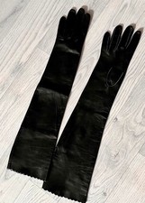 Lange elegante Lederhandschuhe