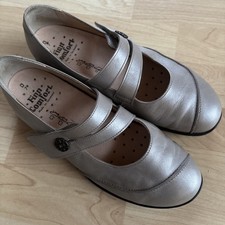 Finn Comfort Damen Ballerina Schuhe beige goldton Gr. 7 neuwertig