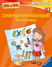 Kindergarten-Rätselspaß für unterwegs - Rätselbuch ab 4 Jahre, Reisespiele für K