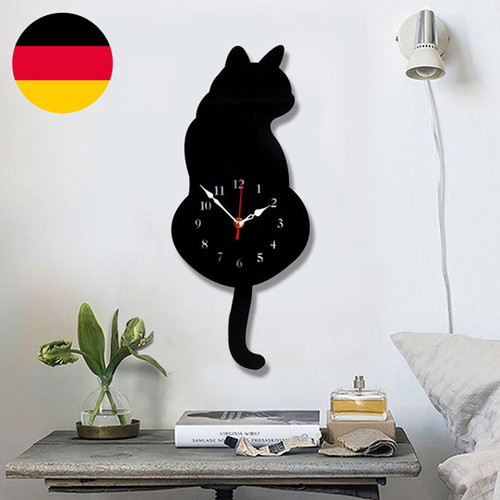 Wanduhr katzen acryl - katzen,
